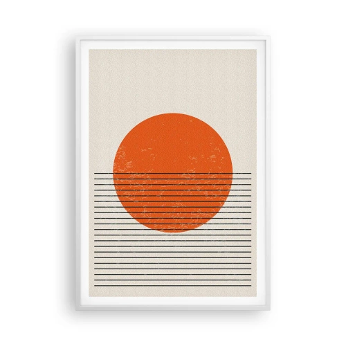 Poster in einem weißen Rahmen - Immer die Sonne - 70x100 cm