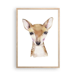 Poster in einem Rahmen aus heller Eiche - Die Natur der Unschuld - 50x70 cm