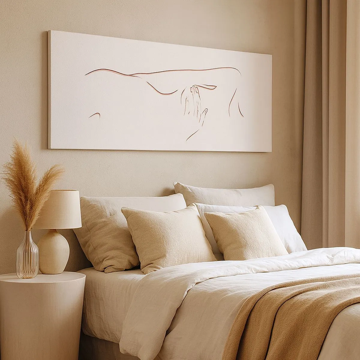 Bild auf Leinwand - Leinwandbild - Die Form des Verlangens - 100x40 cm