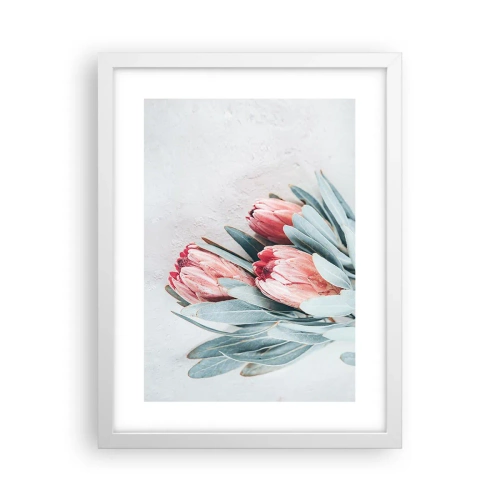 Poster in einem weißen Rahmen - Schämen sich für ihre eigene Schönheit - 30x40 cm