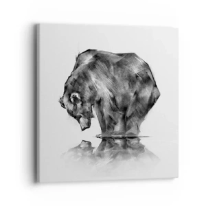 Bild auf Leinwand - Leinwandbild - Schön, jemanden in der Nähe zu sehen - 40x40 cm