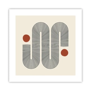 Poster - Vom Anfang bis zum Ende - 40x40 cm