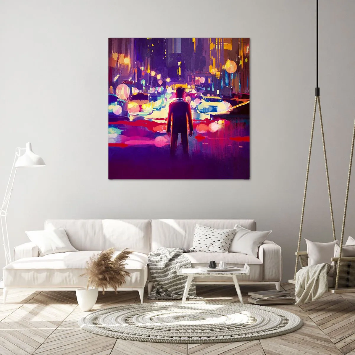 Bild auf Leinwand - Leinwandbild - Eingetaucht in das Licht - 40x40 cm