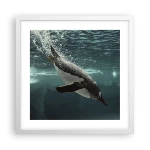 Poster in einem weißen Rahmen - Willkommen in meiner Welt - 40x40 cm