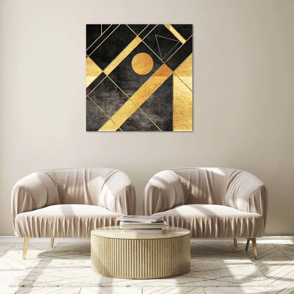 Glasbild - Bild auf glas - Die Sonne der Wüste - 70x70 cm