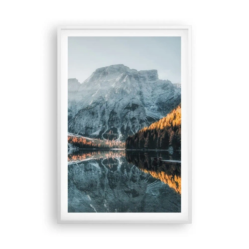 Poster in einem weißen Rahmen - Spiegellandschaft - 61x91 cm