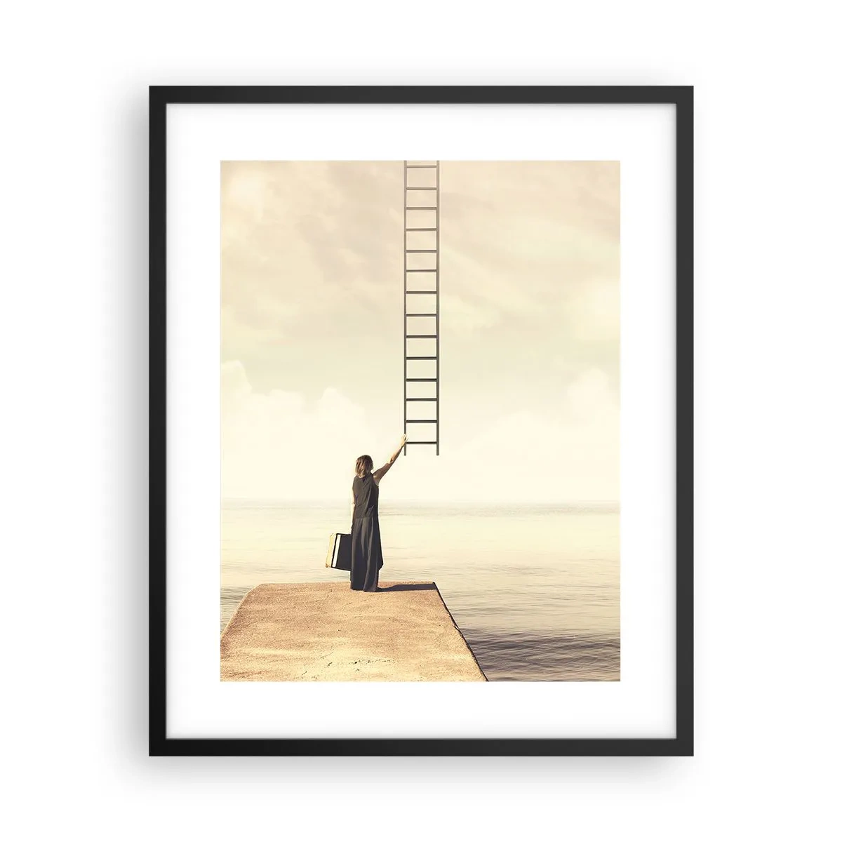Poster in einem schwarzem Rahmen - Eine magische Reise - 40x50 cm