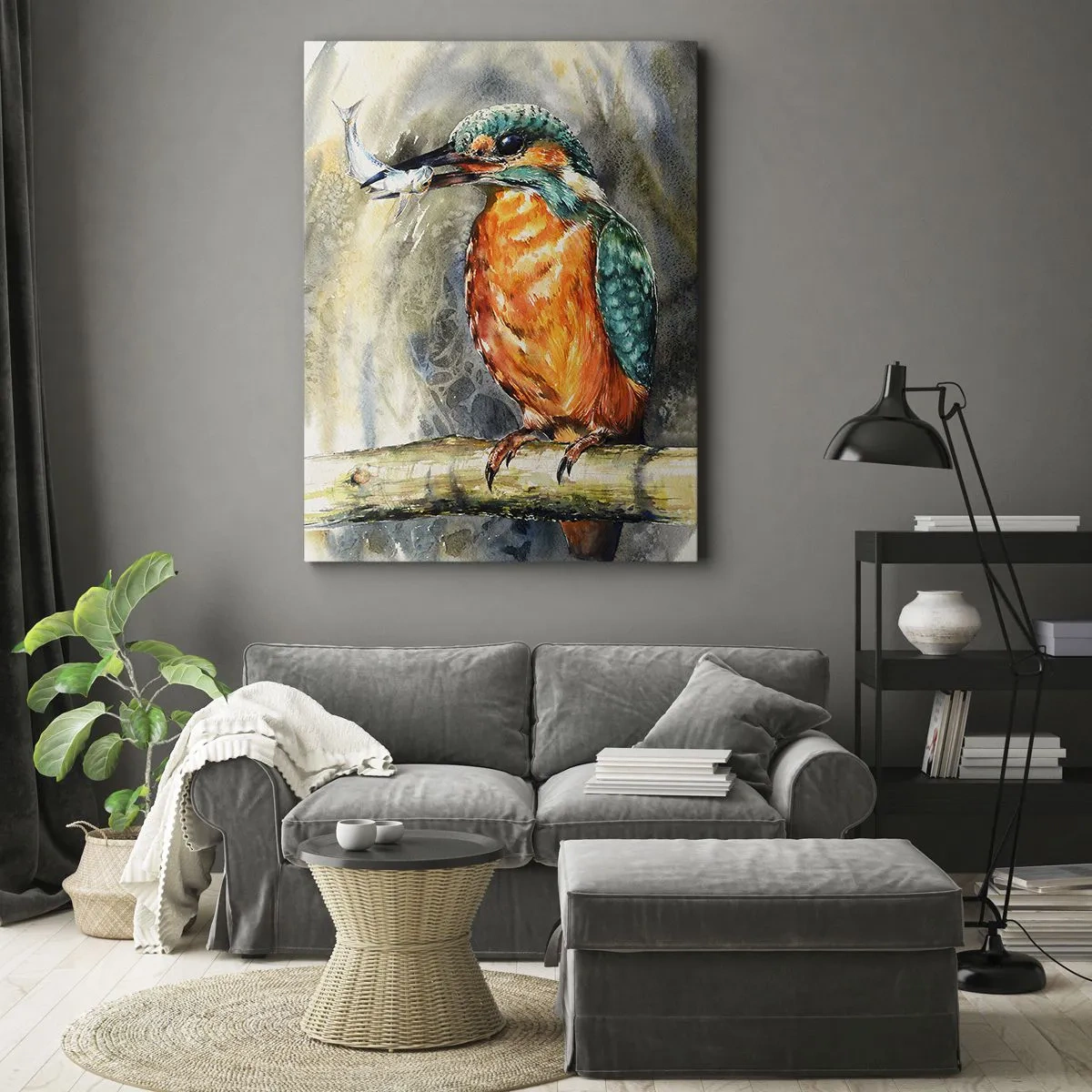 Bild auf Leinwand - Leinwandbild - Naturgesetz - 55x100 cm