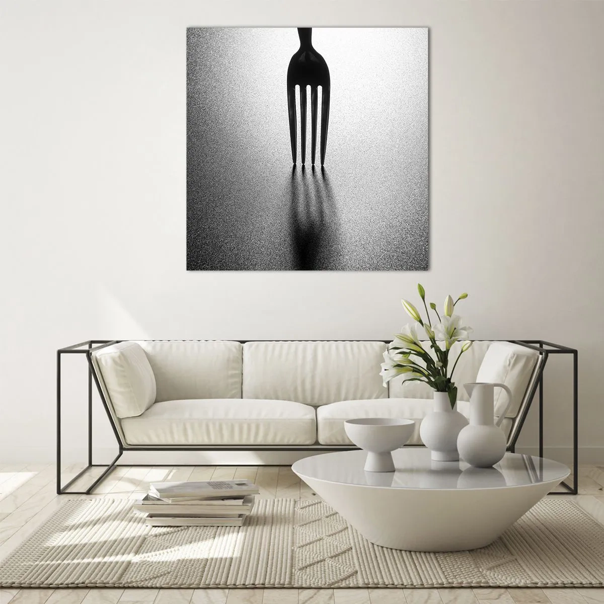 Glasbild - Bild auf glas - Licht und Schatten - 60x60 cm