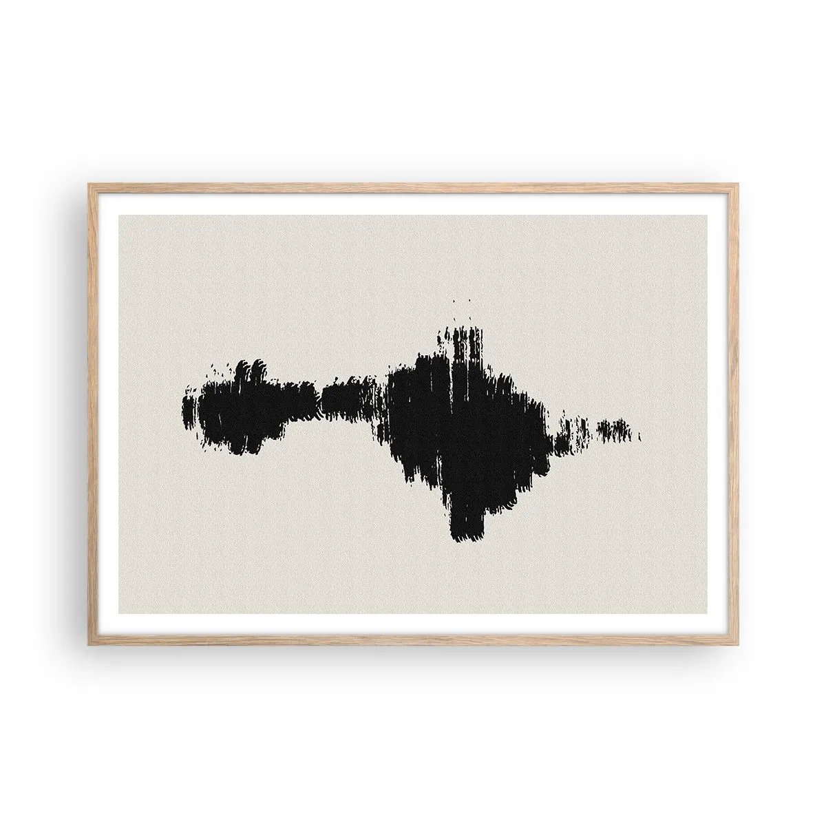 Poster in einem Rahmen aus heller Eiche - Schwingungen der Fantasie - 100x70 cm