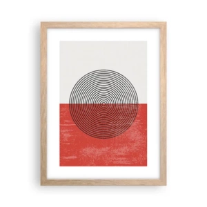 Poster in einem Rahmen aus heller Eiche - Auf den Punkt gebracht - 30x40 cm