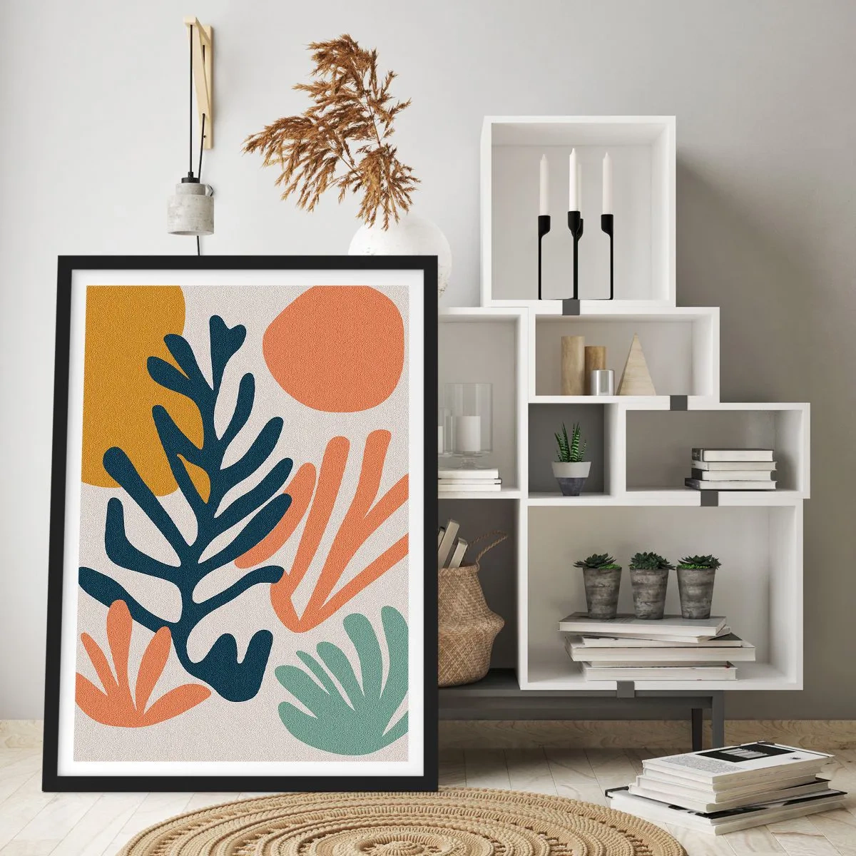 Poster in einem schwarzem Rahmen - Korallenmeere - 61x91 cm