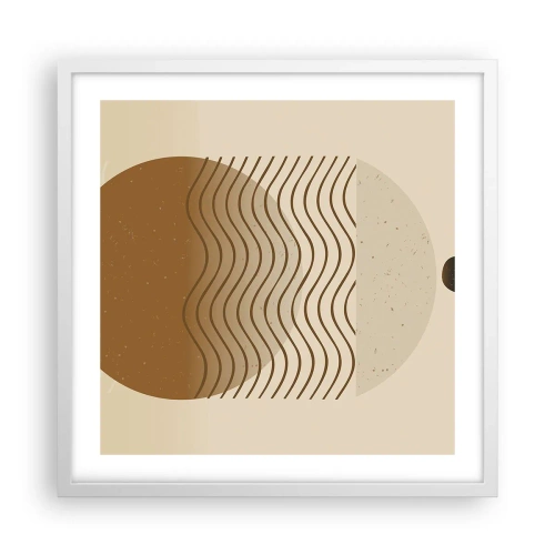 Poster in einem weißen Rahmen - Zur Entstehung geometrischer Figuren - 50x50 cm