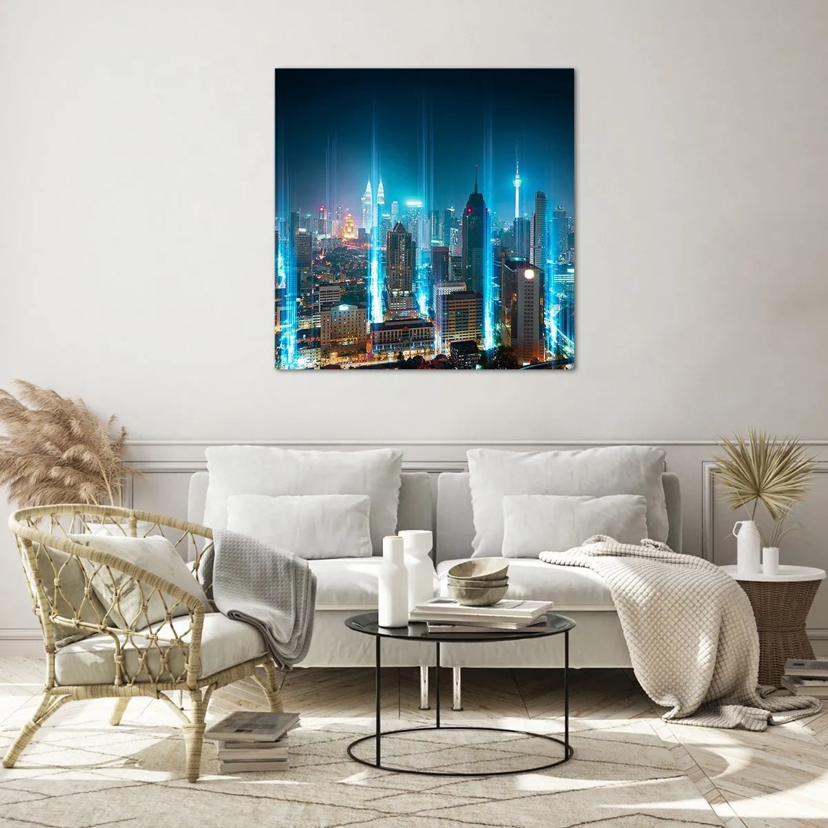 Glasbild - Bild auf glas - Auf Berliner Art gegen den Himmel - 70x70 cm