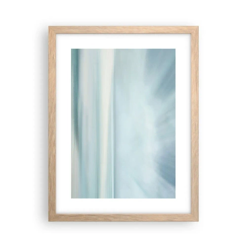 Poster in einem Rahmen aus heller Eiche - Frieden bis zum Horizont - 30x40 cm