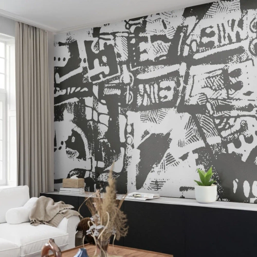 Fototapete Premium Sand - Ordnung oder Chaos? - Abstraktion, Grafik, Stück - 200x140 cm