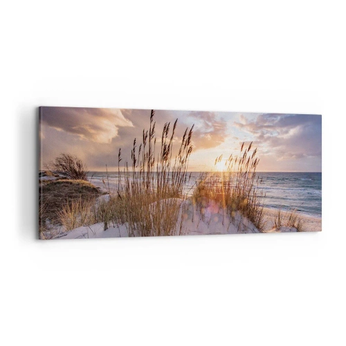 Bild auf Leinwand - Leinwandbild - Abschied von Sonne und Wind - 100x40 cm