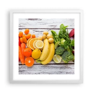 Poster in einem weißen Rahmen - Es ist nicht genug? - 40x40 cm