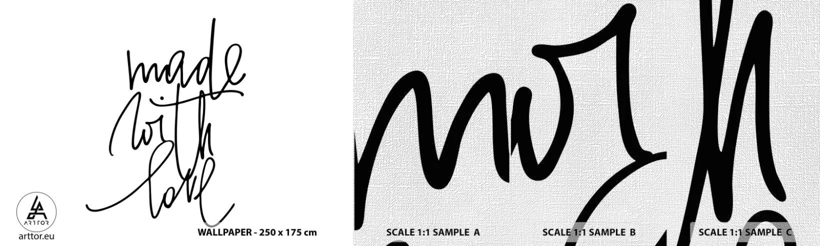 Fototapeten Muster Premium Canvas - Die beste Marke - Typografie, Bejahung, Maxime - 100x30 cm