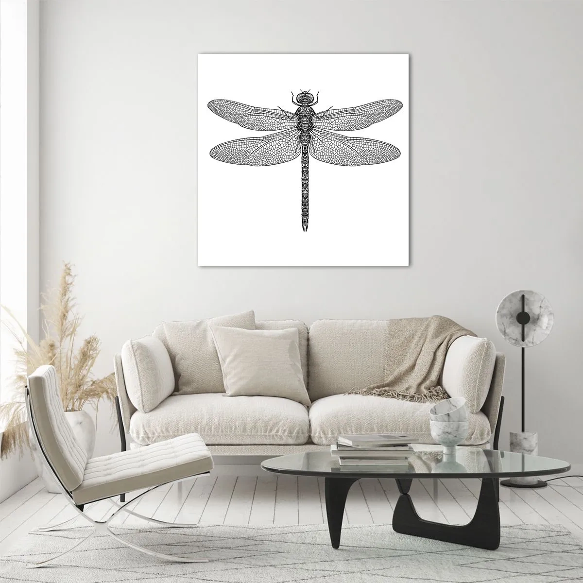 Glasbild - Bild auf glas - Präzision der Natur - 40x40 cm