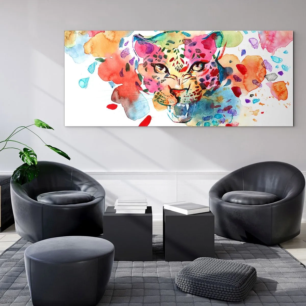 Glasbild - Bild auf glas - Die Schöne und das Biest - 90x30 cm