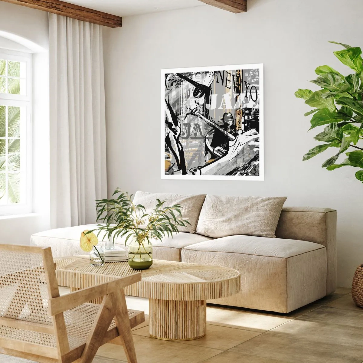 Poster - Im Rhythmus von New York - 60x60 cm