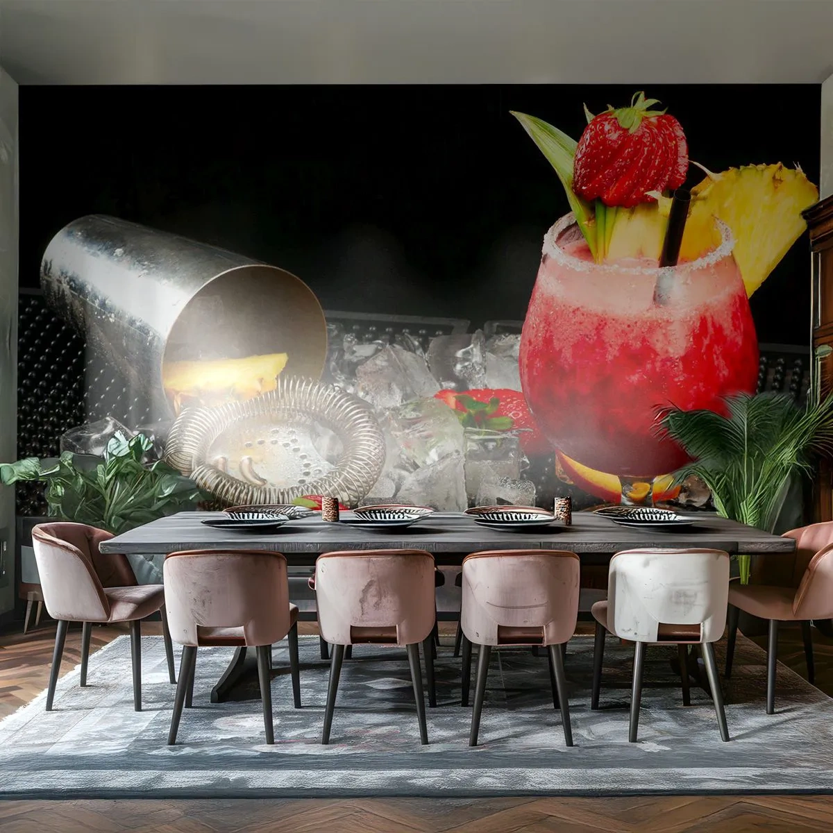 Maßgeschneiderte selbstklebende Fototapete Deluxe Sticker - Zaubern Sie einen Geschmack - Trinken, Cocktail, Shaker