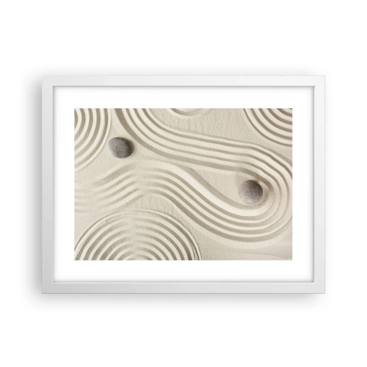 Poster in einem weißen Rahmen - Ein Hauch von Wärme - 40x30 cm