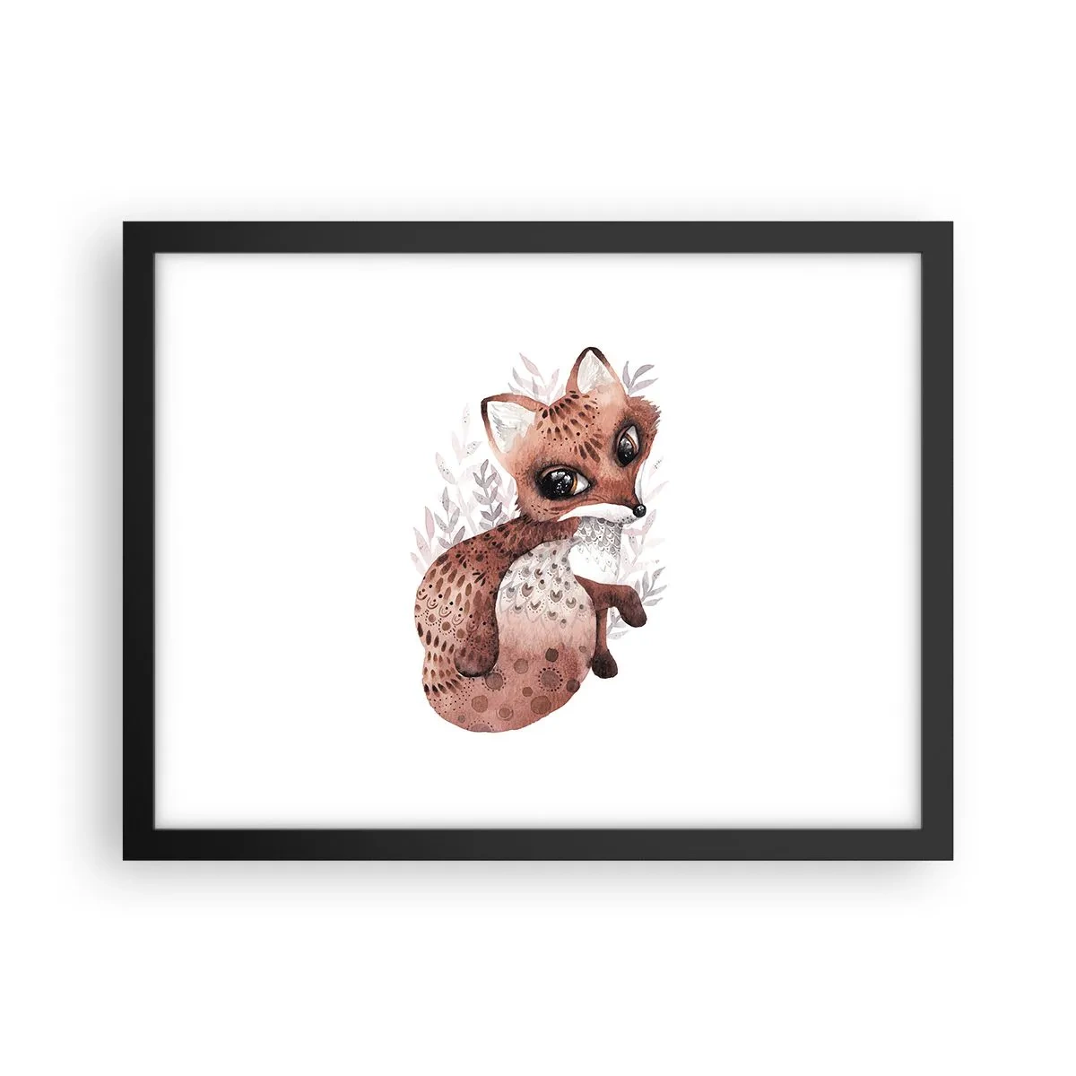 Poster in einem schwarzem Rahmen - Einfach lieben - 40x30 cm