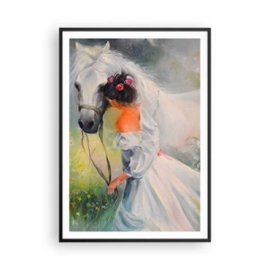 Poster in einem schwarzem Rahmen - Wie aus einem schönen Traum - 70x100 cm