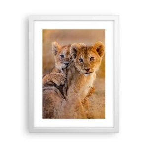 Poster in einem weißen Rahmen - Bitte nicht stören! Wir haben Spaß - 30x40 cm