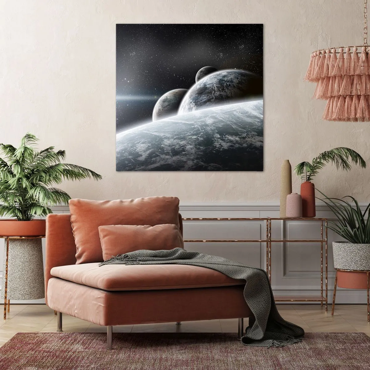 Bild auf Leinwand - Leinwandbild - Kosmische Musik der Sphären - 40x40 cm