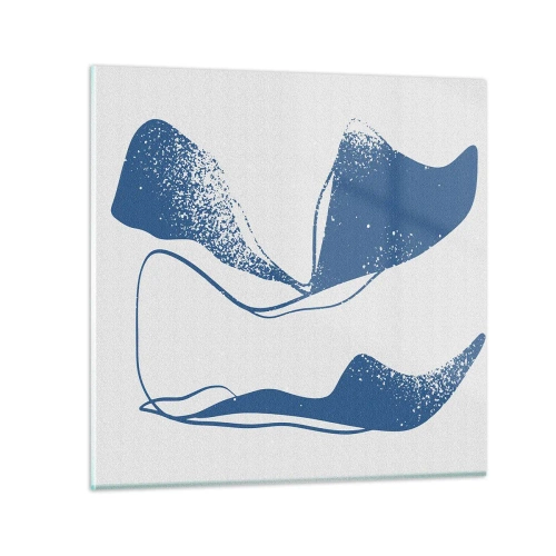 Glasbild - Bild auf glas - Geflügelte Abstraktion - 30x30 cm