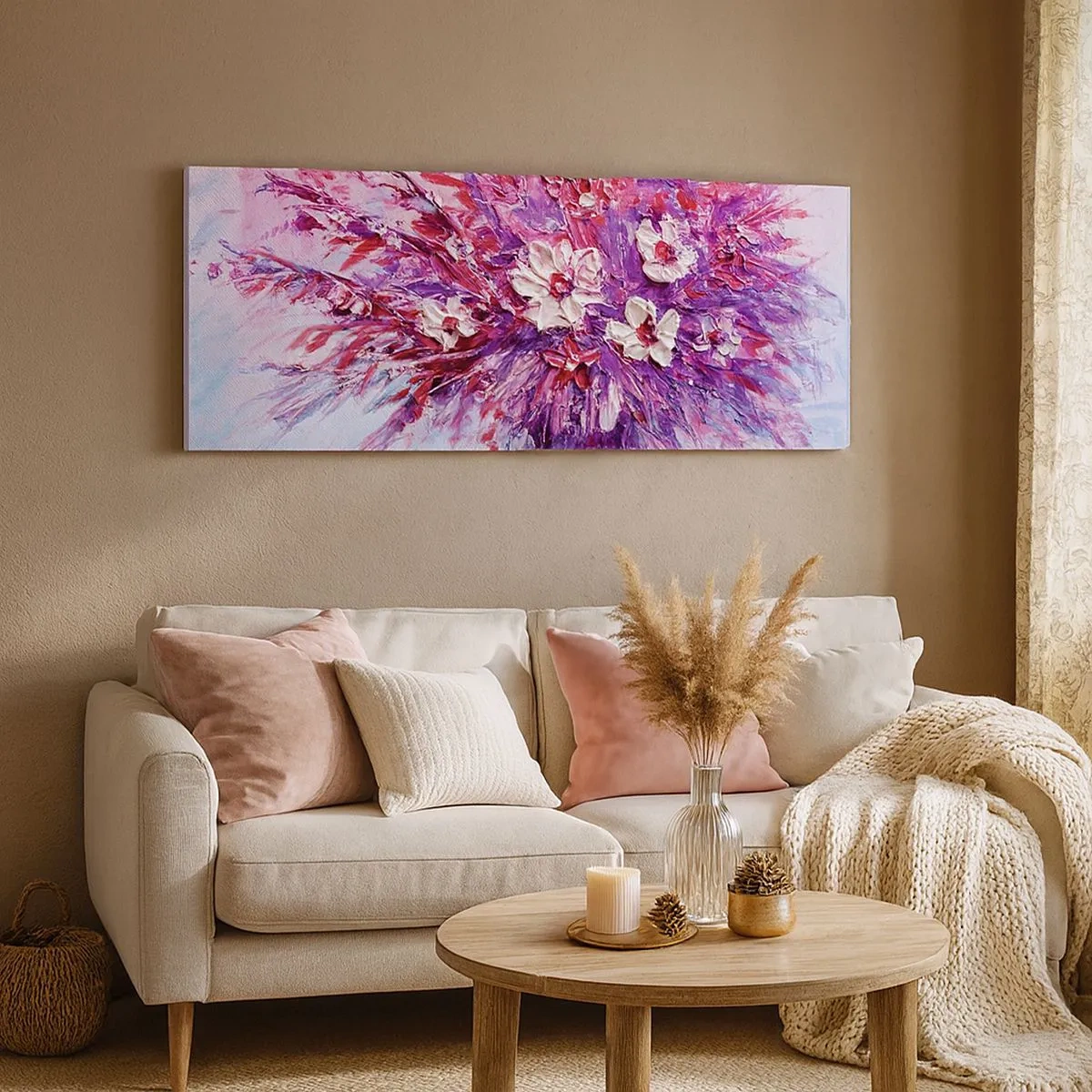 Bild auf Leinwand - Leinwandbild - Unschuld und Leidenschaft - 100x40 cm