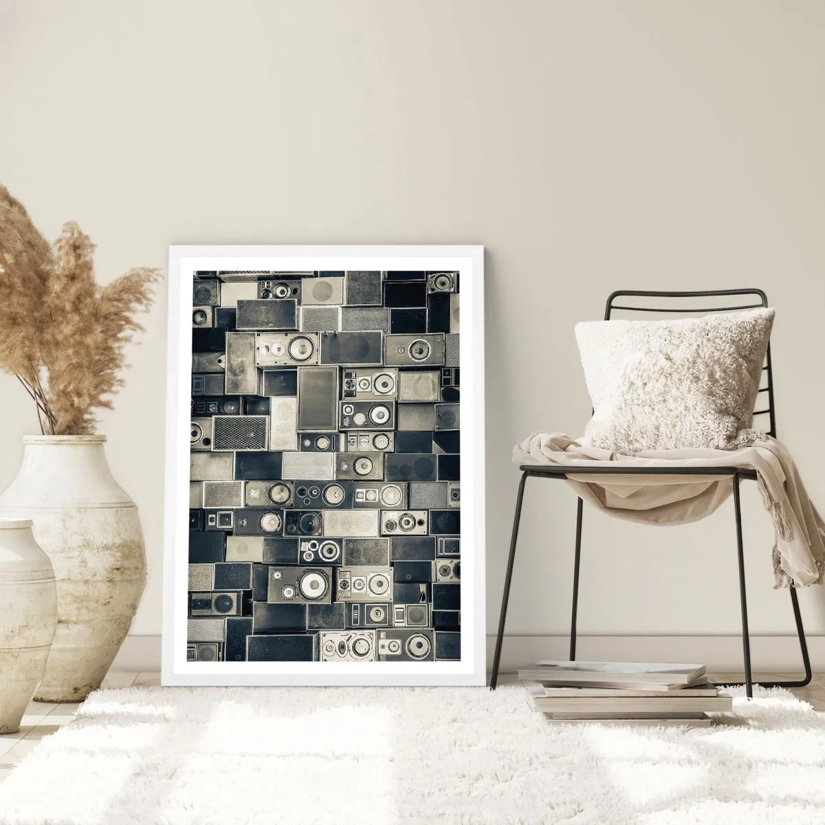 Poster in einem weißen Rahmen - Und es ist alles in Ordnung - 70x100 cm