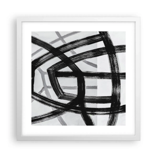 Poster in einem weißen Rahmen - Bautiefe - 40x40 cm