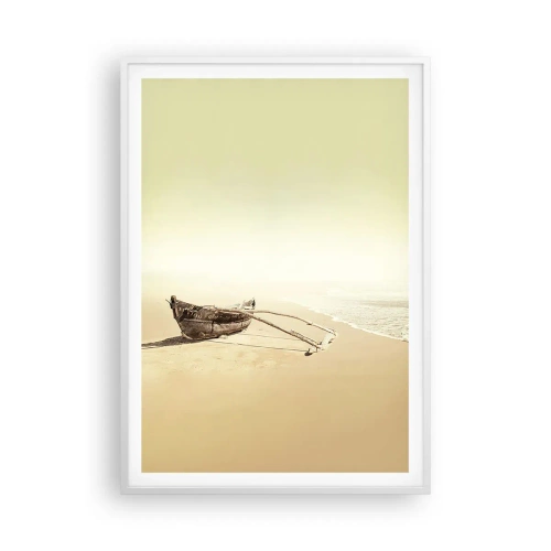 Poster in einem weißen Rahmen - Erinnerung an die Südsee - 70x100 cm