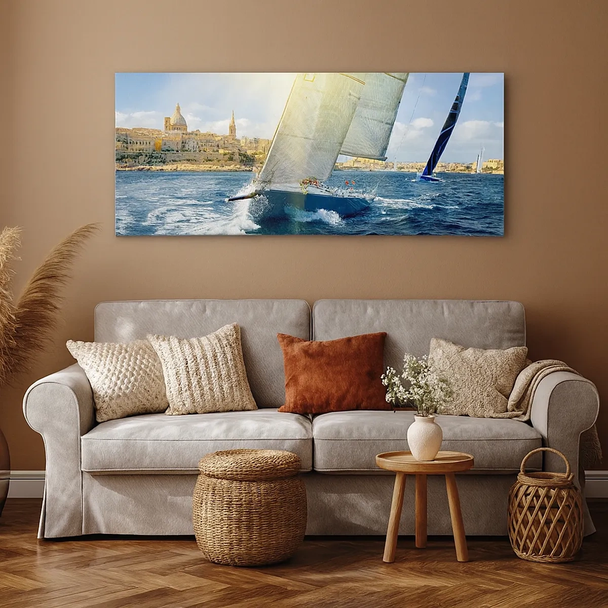 Bild auf Leinwand - Leinwandbild - Es ist Zeit die Stadt zu verlassen - 30x30 cm