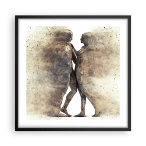 Poster in einem schwarzem Rahmen - Sie erhoben sich aus dem Staub, um zu lieben - 50x50 cm