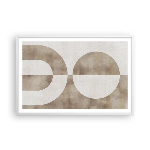 Poster in einem weißen Rahmen - Ähnlichkeiten und Unterschiede - 91x61 cm