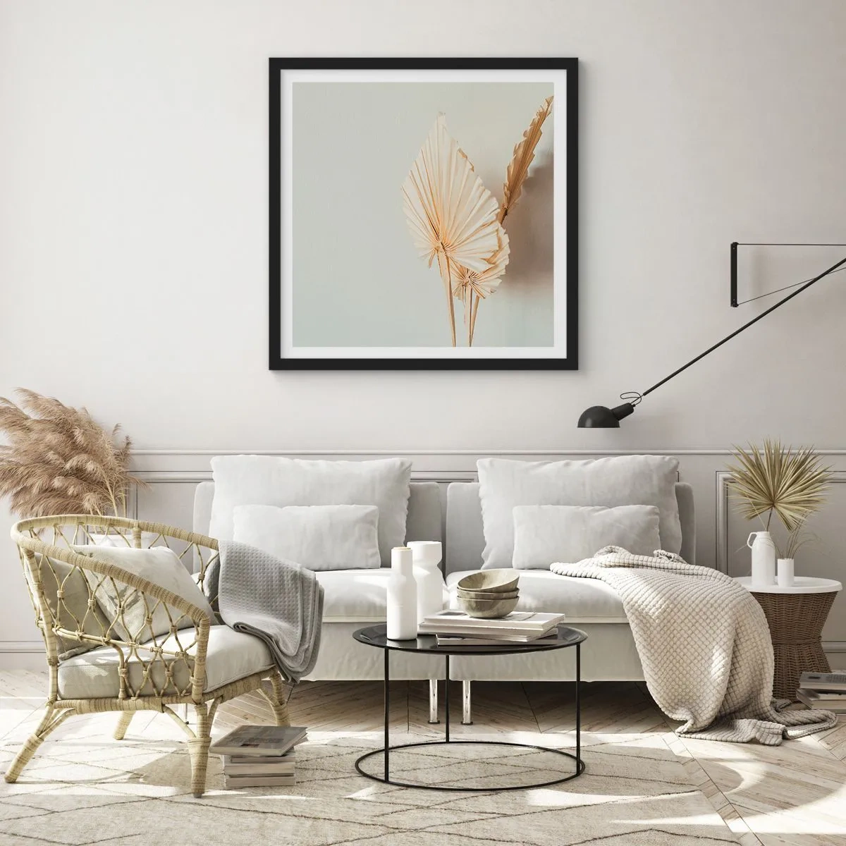 Poster in einem schwarzem Rahmen - Wenn Sie Erleichterung brauchen - 50x50 cm