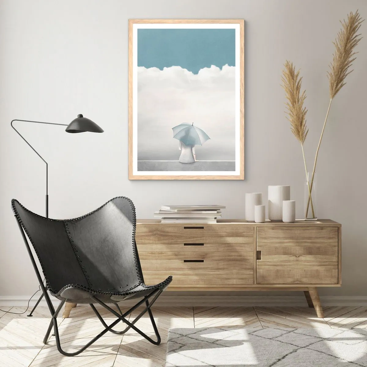 Poster in einem Rahmen aus heller Eiche - Am Rande der Realität und Träume - 61x91 cm