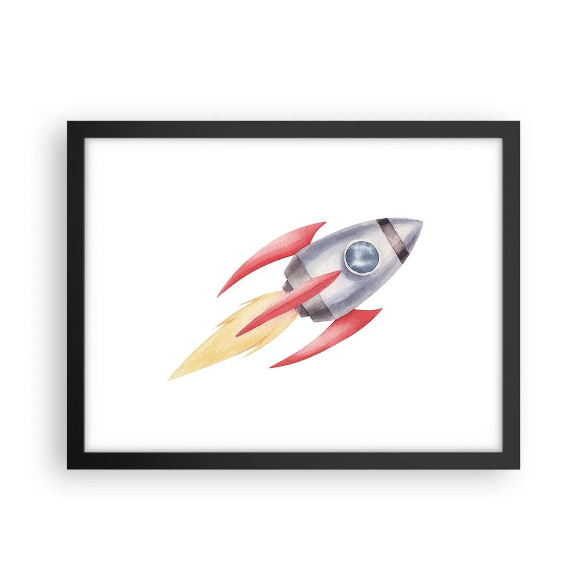Poster in einem schwarzem Rahmen - Höher, schneller, weiter - 40x30 cm