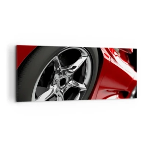 Bild auf Leinwand - Leinwandbild - Für Schnelligkeit gebaut - 100x40 cm