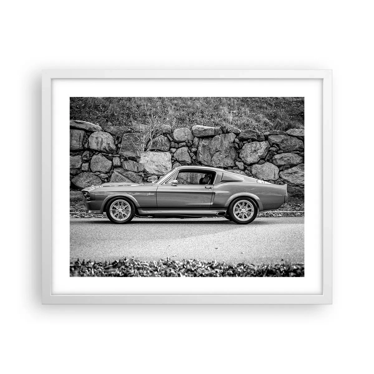 Poster in einem weißen Rahmen - Die Legende der 1960er - 50x40 cm