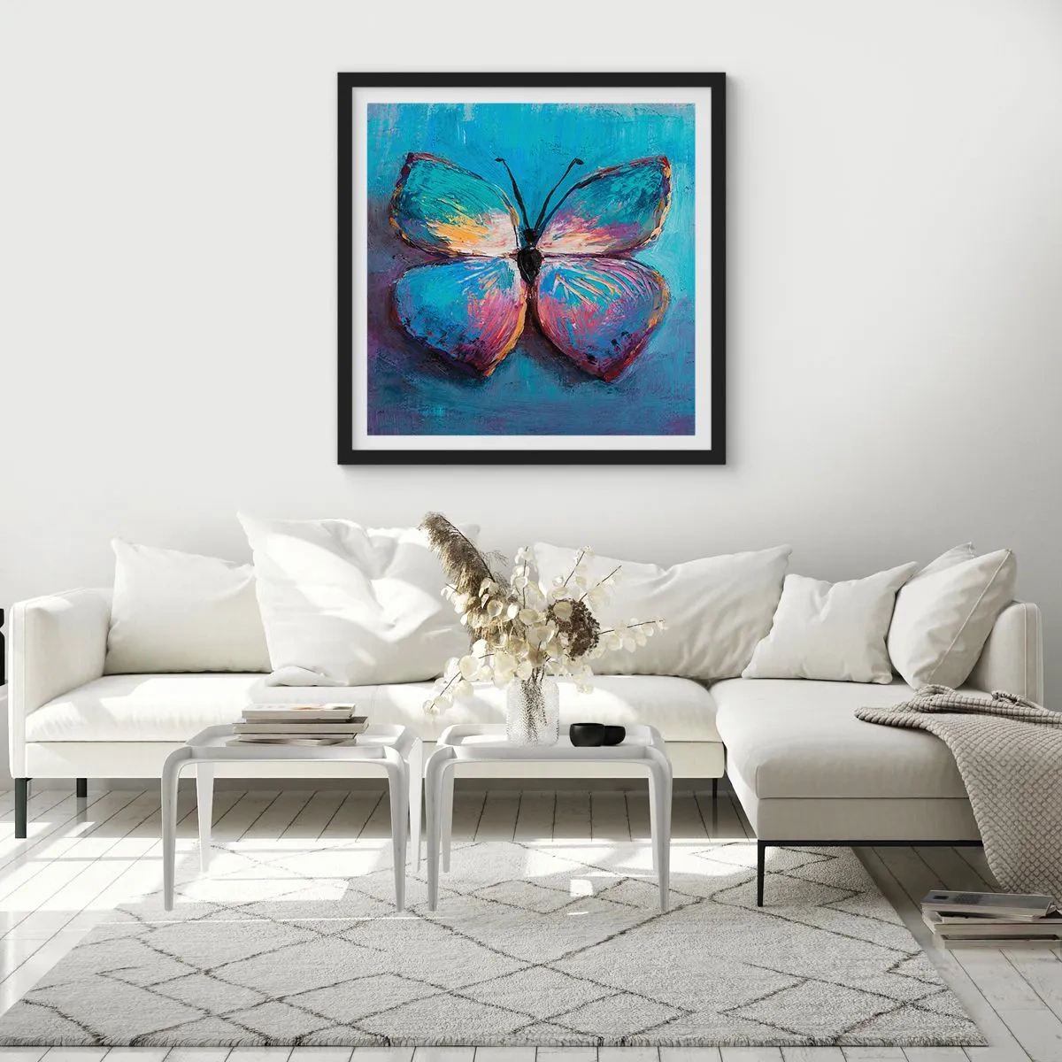 Poster in einem schwarzem Rahmen - In all seiner Pracht - 50x50 cm