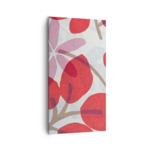 Bild auf Leinwand - Leinwandbild - Blumenarrangement in Rosa - 55x100 cm