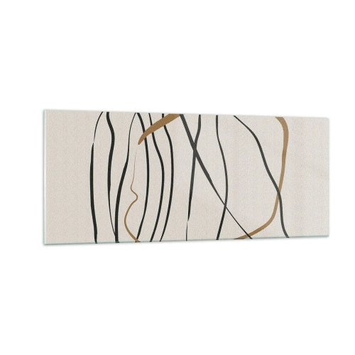 Glasbild - Bild auf glas - Komposition – Looptanz - 100x40 cm