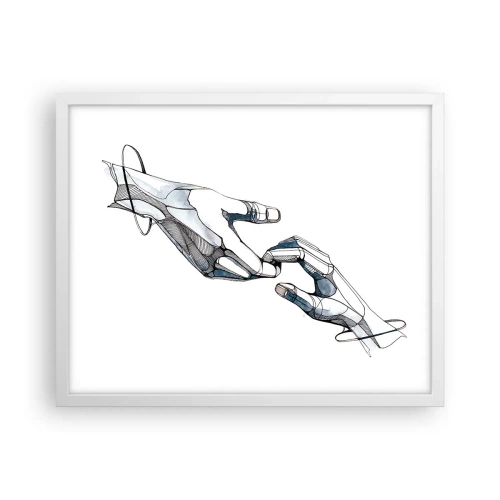 Poster in einem weißen Rahmen - Eine gute Geste - 50x40 cm