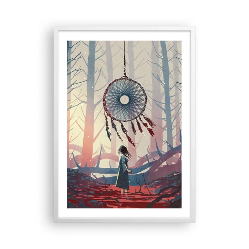 Poster in einem weißen Rahmen - Geheimes Glücksritual - 50x70 cm